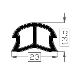 Filler Profile 1389 BLACK