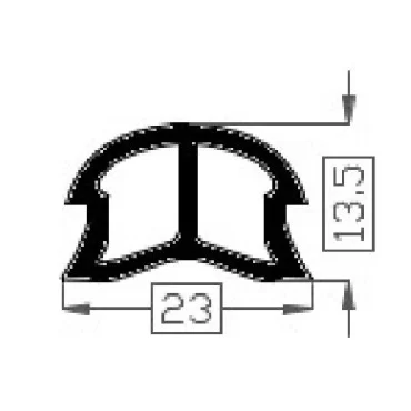 Filler Profile 1389 BLACK