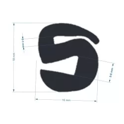G5-6/P2-3mm S-Type Window Profile