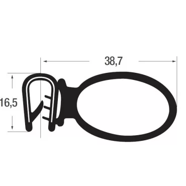 2-4mm Edge Trim with side seal