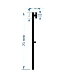 Sealing strip for mechanical door strip