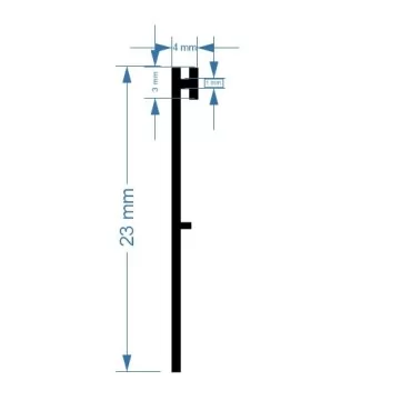 Sealing strip for mechanical door strip