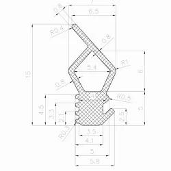 Sealing profile 1822