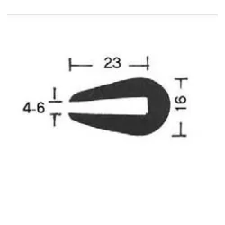Fenderliste 16x23mm
