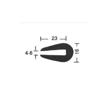 Fenderliste 16x23mm