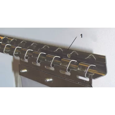 Monteringsskinne til bændelgardin