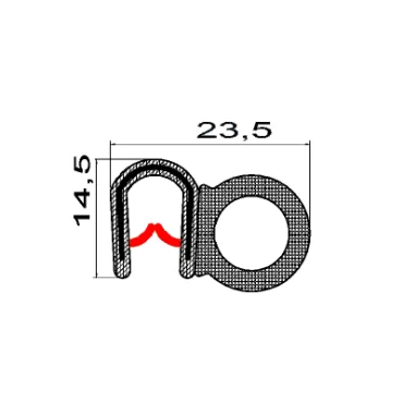 Kantliste 2032DU m. sidetæt..