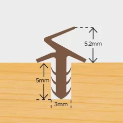 Tubex 6mm karmprofil Hvid