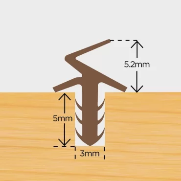 Tubex 6mm karmprofil Hvid