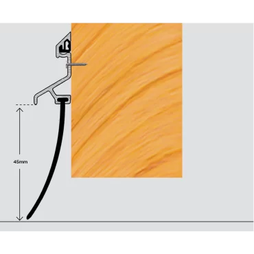 Portliste med skinne - 2134mm