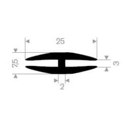 H-Profil 1mm