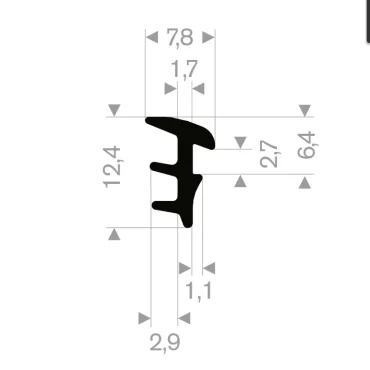 Tubex 6mm karmprofil Hvid